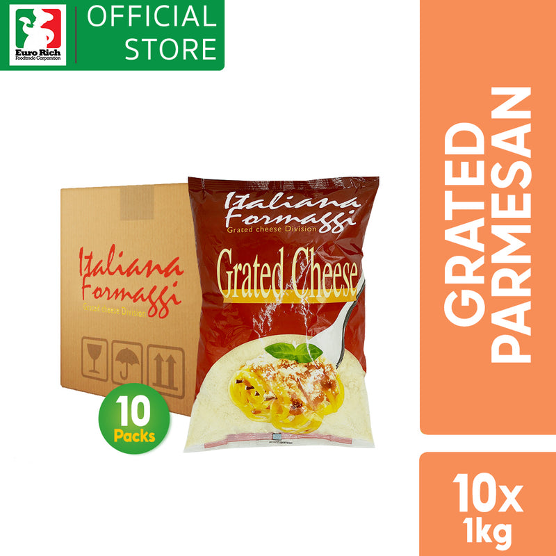 Italiana Formaggi Grated Parmesan Cheese 1Kg - WHOLESALE (10 X 1KG) (BBD:5 DECEMBER 2024)