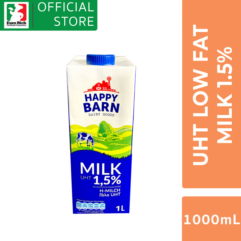 Happy Barn UHT Low Fat Milk 1.5%