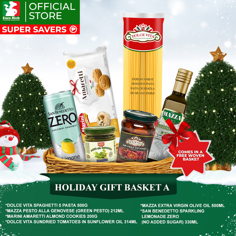 Holiday Gift Basket A (with FREE woven basket)