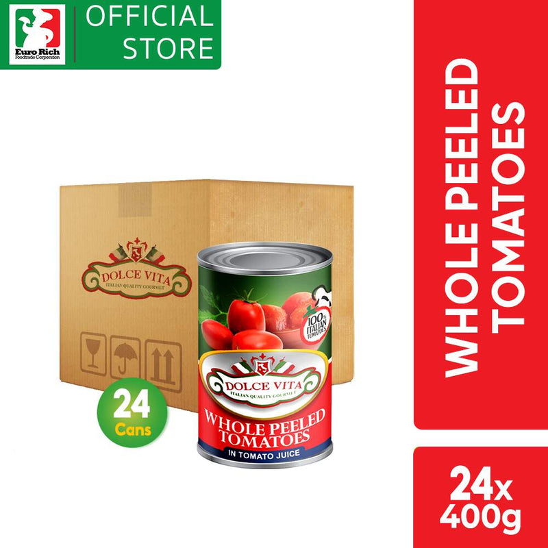 Dolce Vita Whole Peeled Tomatoes 400g - WHOLESALE (24 X 400G)