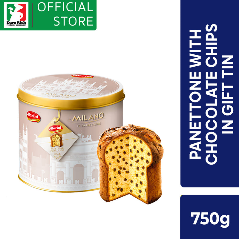 Marini Panettone with Chocolate Chips in Gift Tin 750g