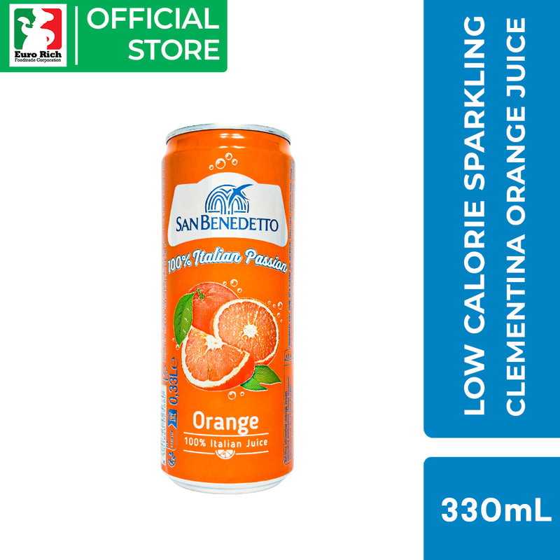 San Benedetto Low Calorie Sparkling Clementina Orange Juice 330ml