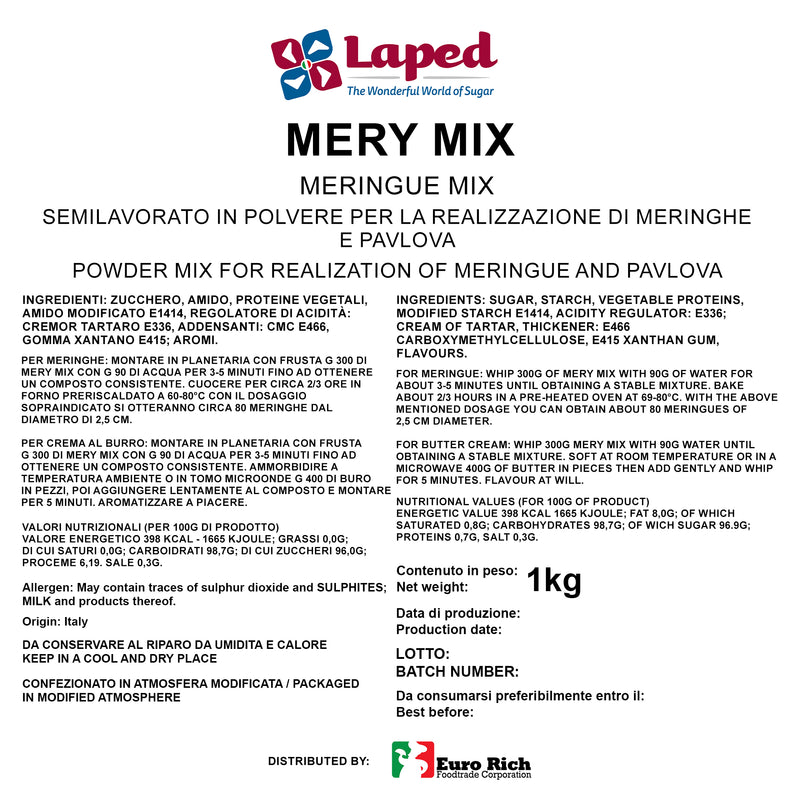 Laped Mery Mix Instant Meringue Mix 1kg