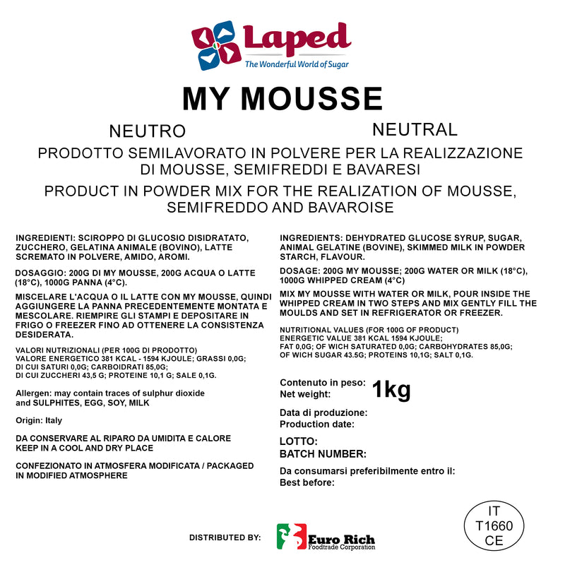 Laped My Mousse Ready To Use Original Mousse Powder 1kg