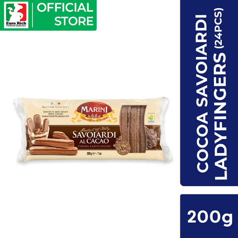 Marini Cocoa Savoiardi Ladyfingers 200g (24pcs)