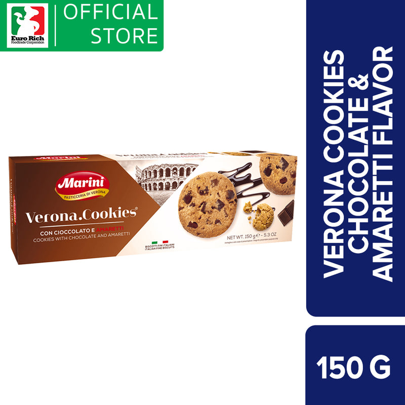 Marini Verona Cookies Chocolate and Amaretti Flavor 150g