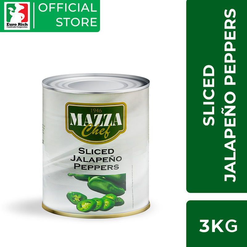 Mazza Green Sliced Jalapeno Peppers 3kg