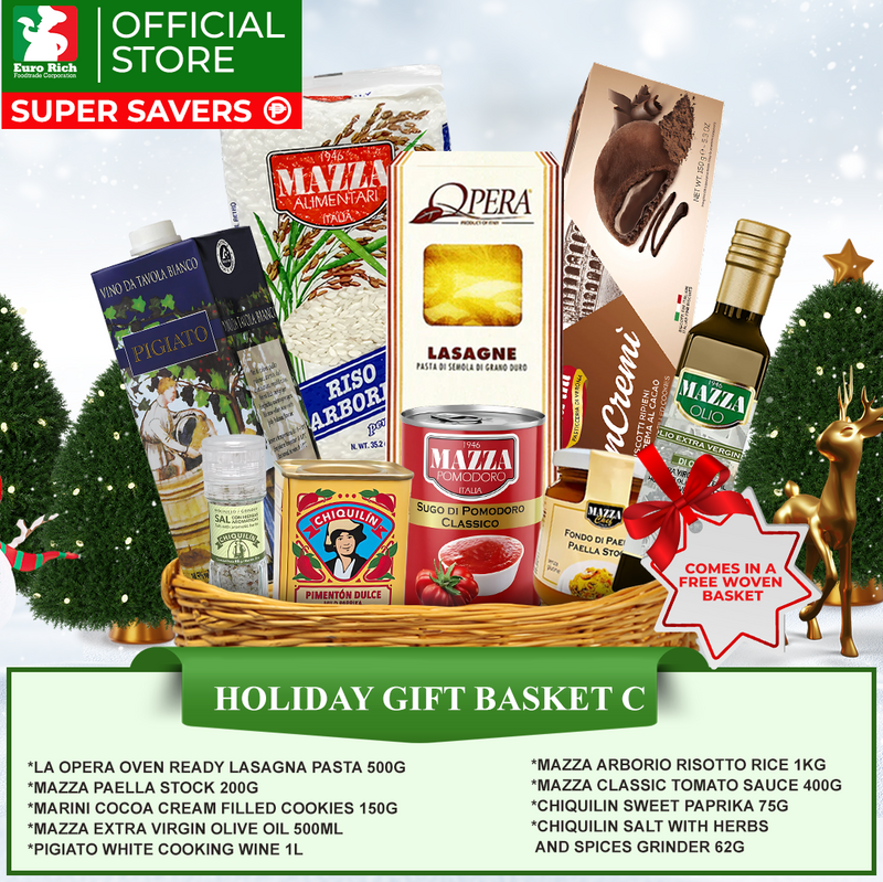 Holiday Gift Basket C (with FREE woven basket)