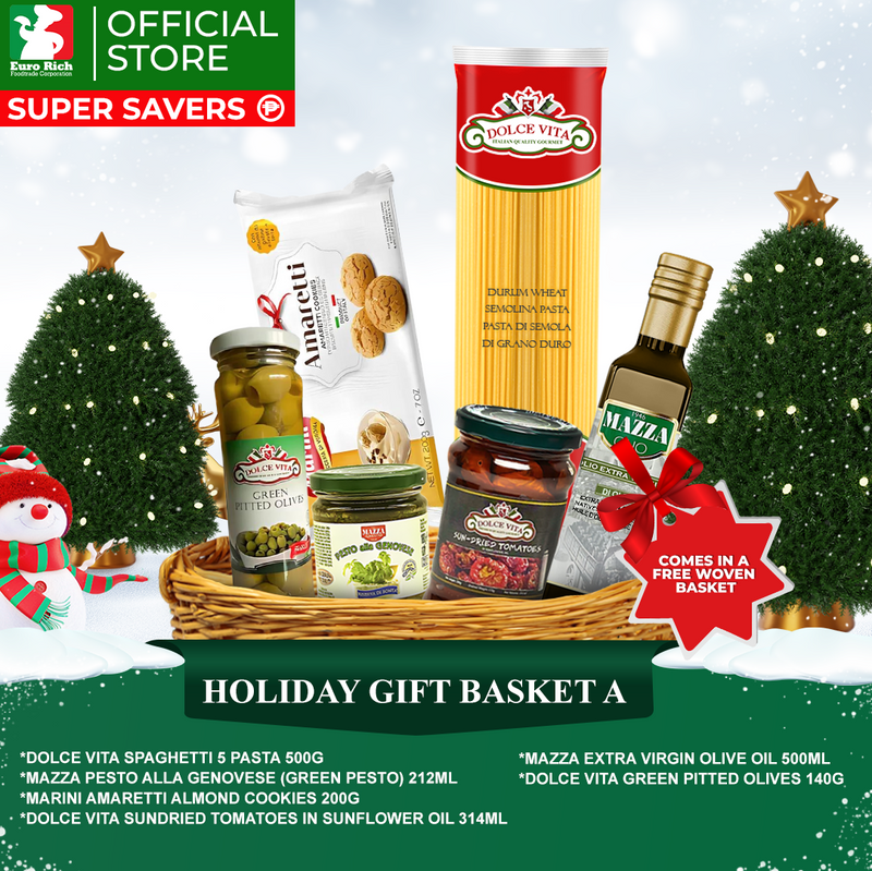 Holiday Gift Basket A (with FREE woven basket)