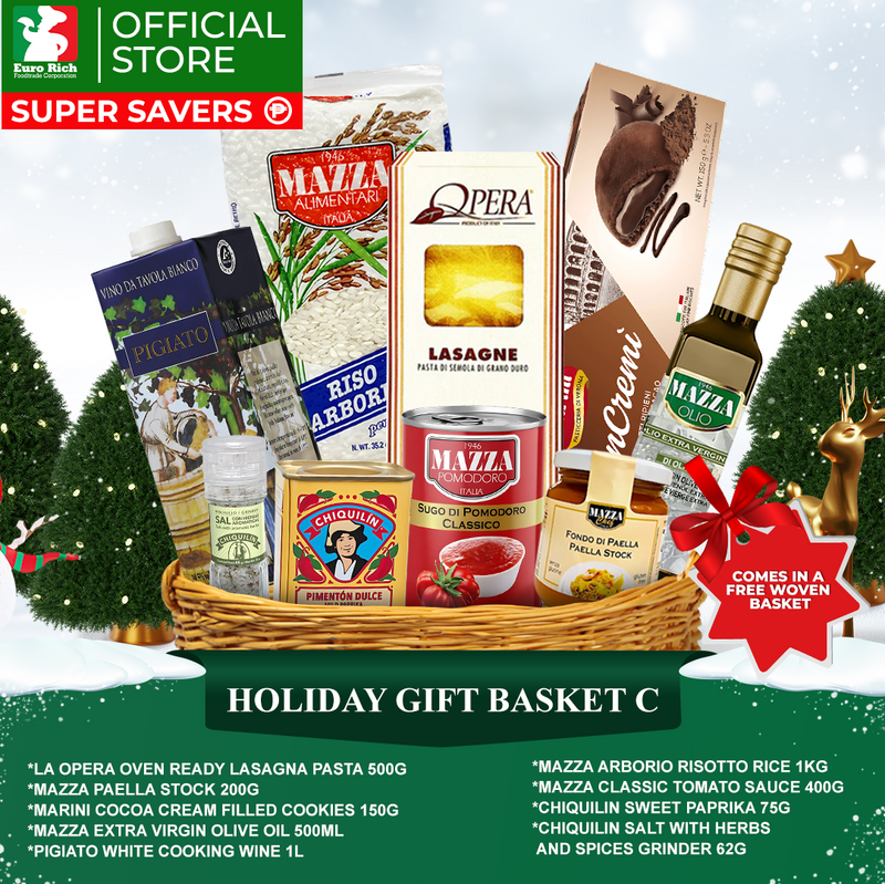 Holiday Gift Basket C (with FREE woven basket)