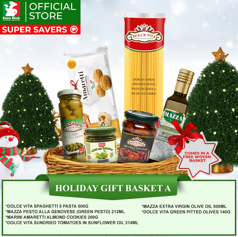 Holiday Gift Basket A (with FREE woven basket)