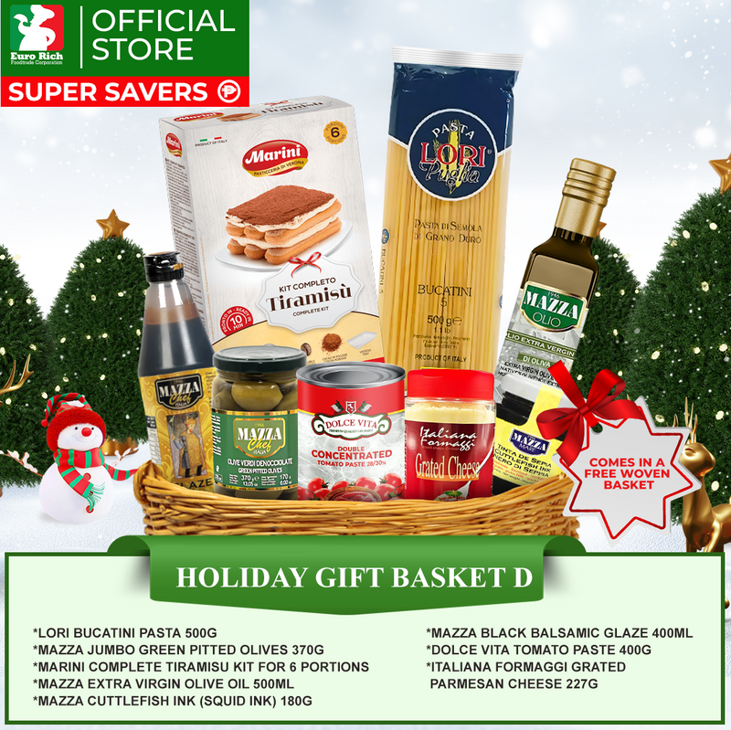 Holiday Gift Basket D (with FREE woven basket)