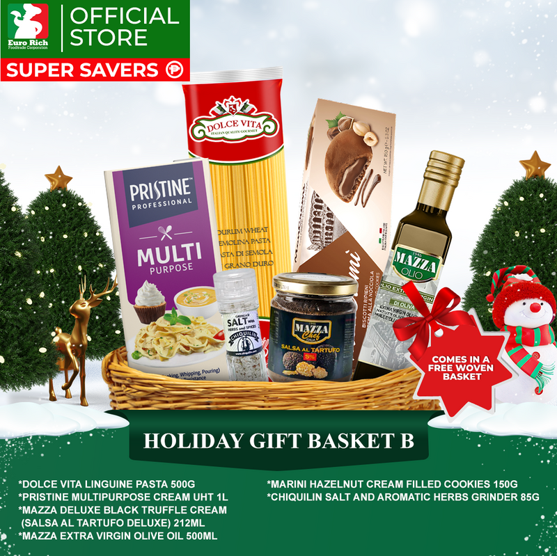 Holiday Gift Basket B (with FREE woven basket)