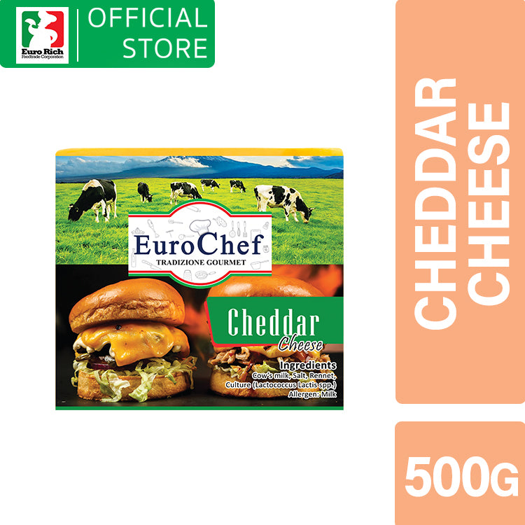 Euro Chef Cheddar Cheese Block 500g