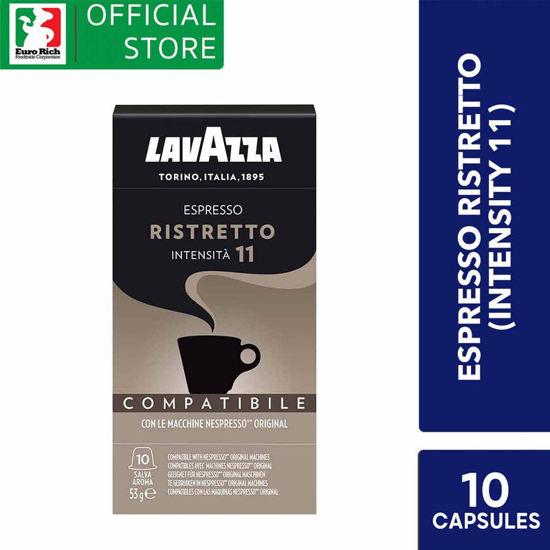 Lavazza Espresso Ristretto (10 Nespresso Compatible Capsules)