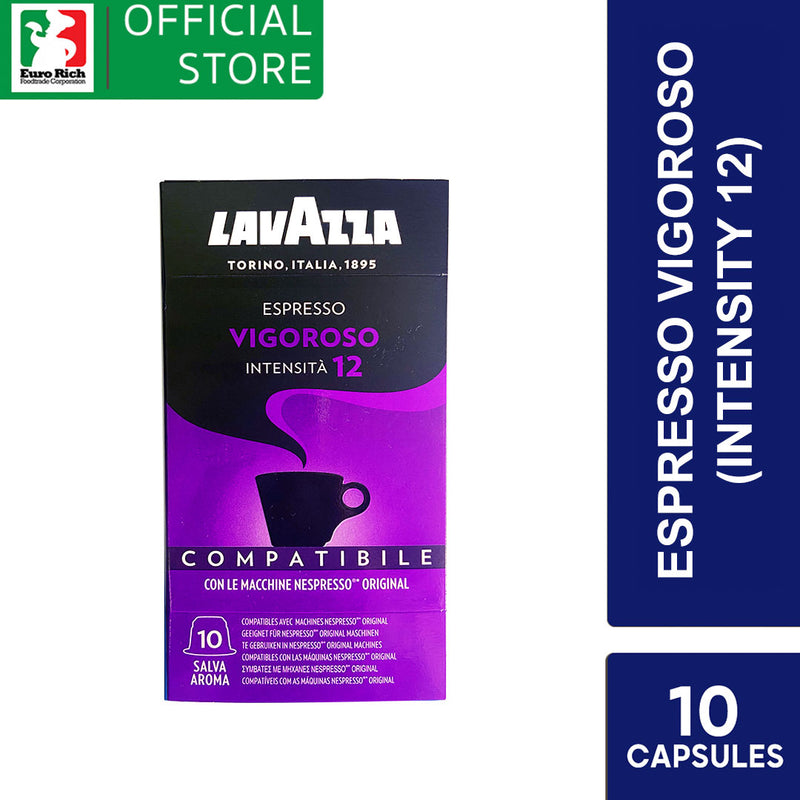 Lavazza Espresso Vigoroso (10 Nespresso Compatible Capsules)