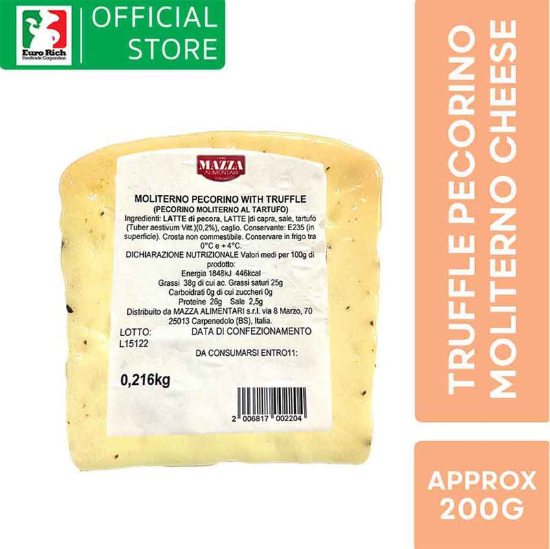 Mazza Truffle Moliterno Pecorino Cheese (Approx 200g)
