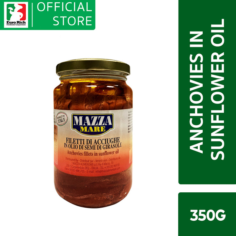Mazza Anchovies in Sunflower Oil 350g