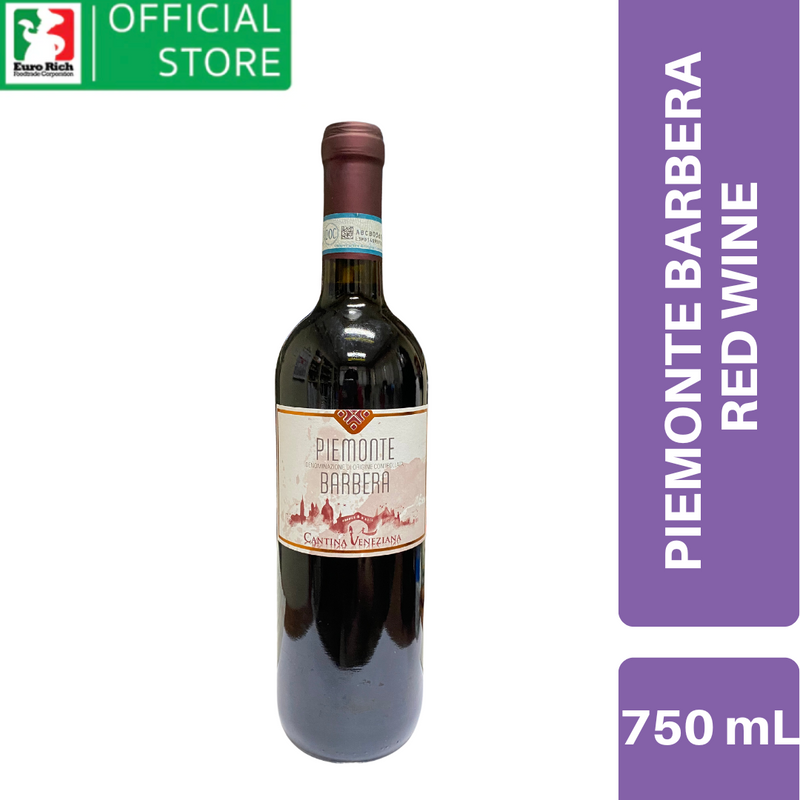 Cantina Veneziana Piemonte Barbera Salento Red Wine 750ml