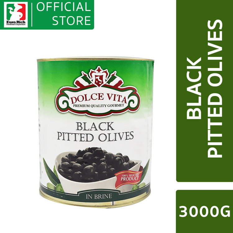 Dolce Vita Black Pitted Olives 3kg