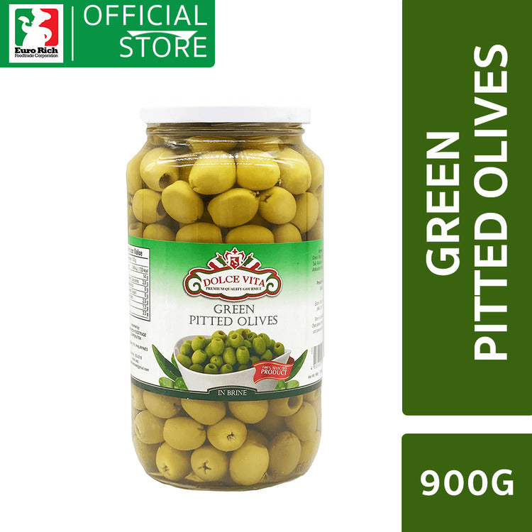 Dolce Vita Green Pitted Olives 900g