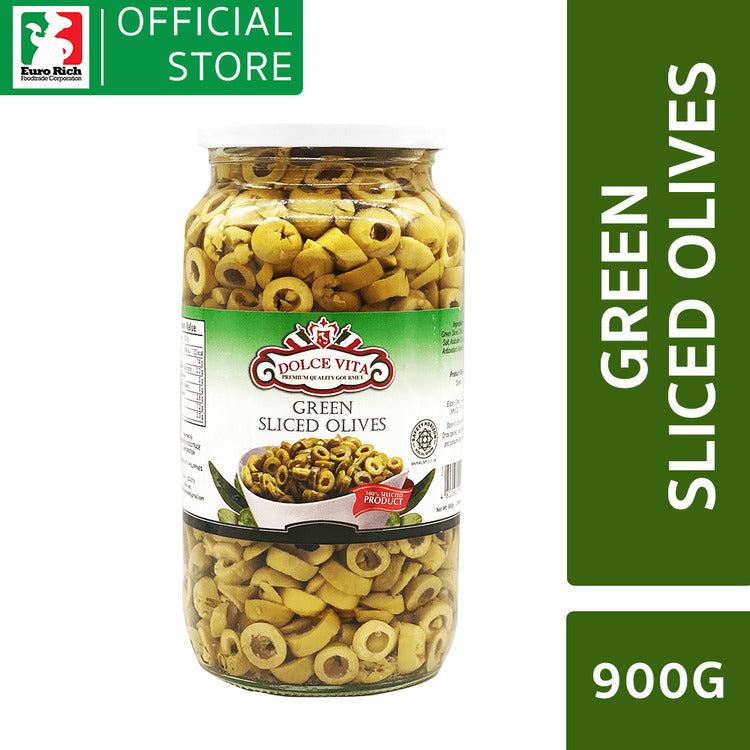 Dolce Vita Green Sliced Olives 900g