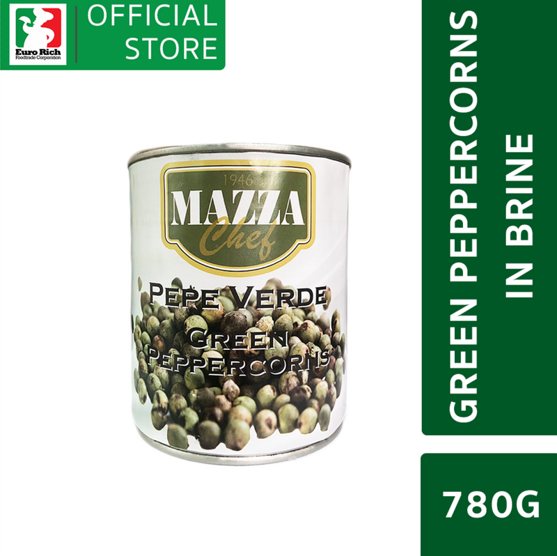 Mazza Green Peppercorns in Brine 780g