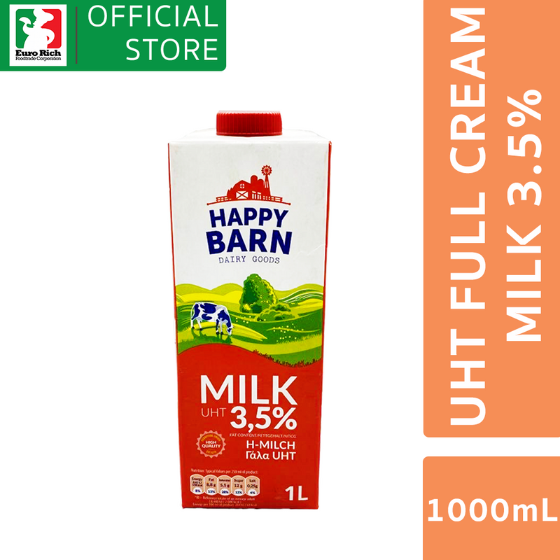 Happy Barn UHT Full Cream Milk 3.5% 1L