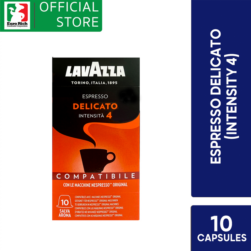 Lavazza Espresso Delicato (10 Nespresso Compatible Capsules)