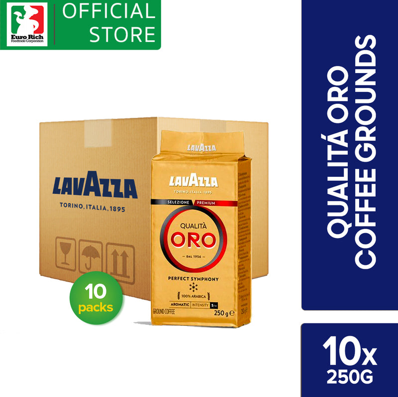 Lavazza Qualita Oro Coffee Grounds 250g - WHOLESALE (250g x 10)