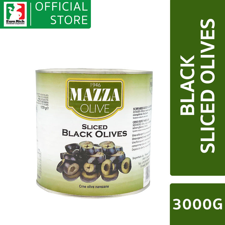 Mazza Black Sliced Olives 3kg