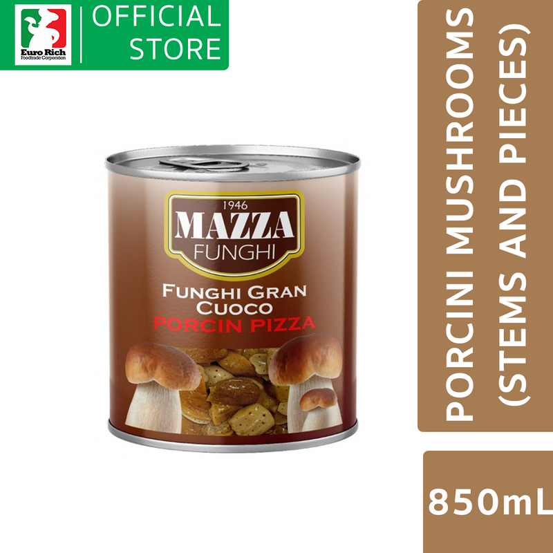 Mazza Porcini Pizza Mushrooms (Stems and pieces) 850ml