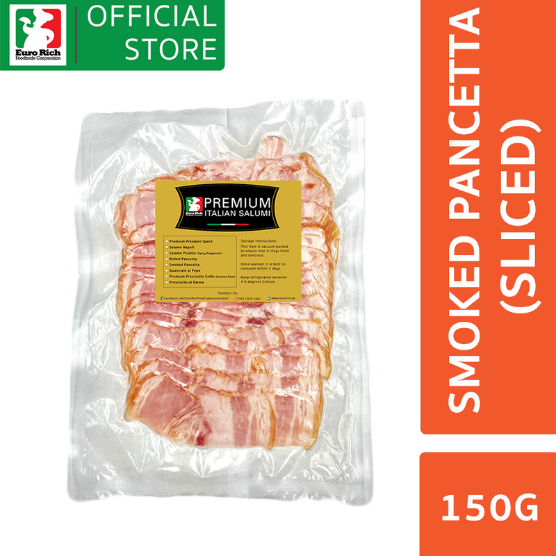Euro Rich Sliced Smoked Pancetta (Approx 150g)