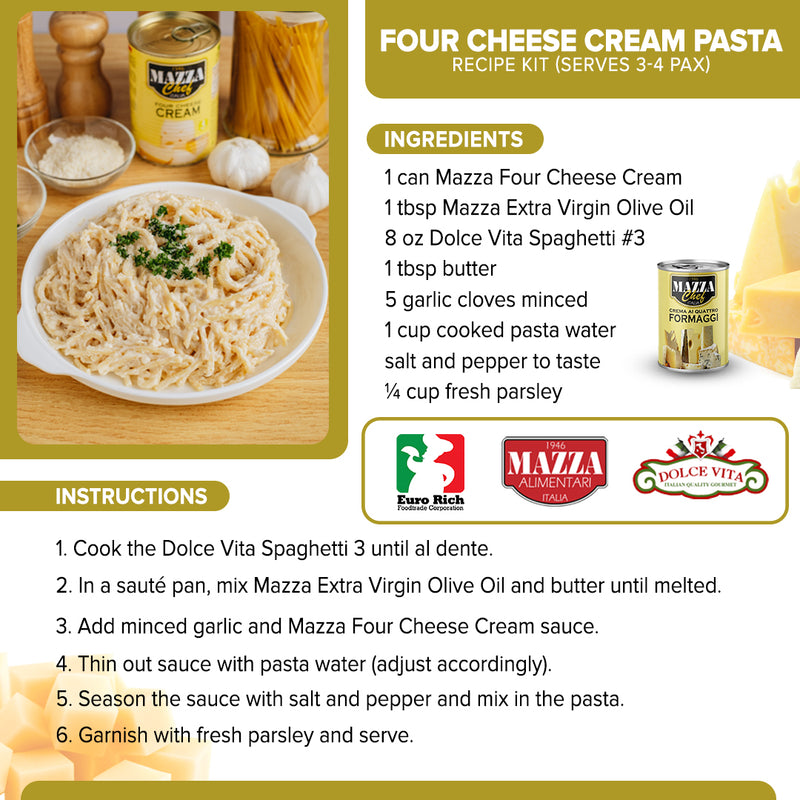 Four Cheese Cream Pasta Recipe Kit