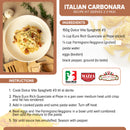 Italian Spaghetti Carbonara Recipe Kit