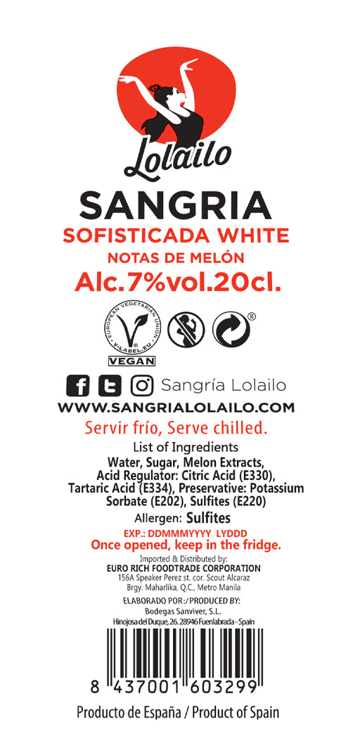 Lolailo Sofisticada White Sangria 200ml